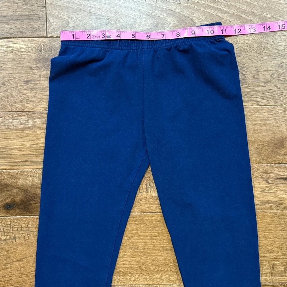 Hanna Andersson Girls Leggings - Size US 10 | 140 cm - Navy Blue